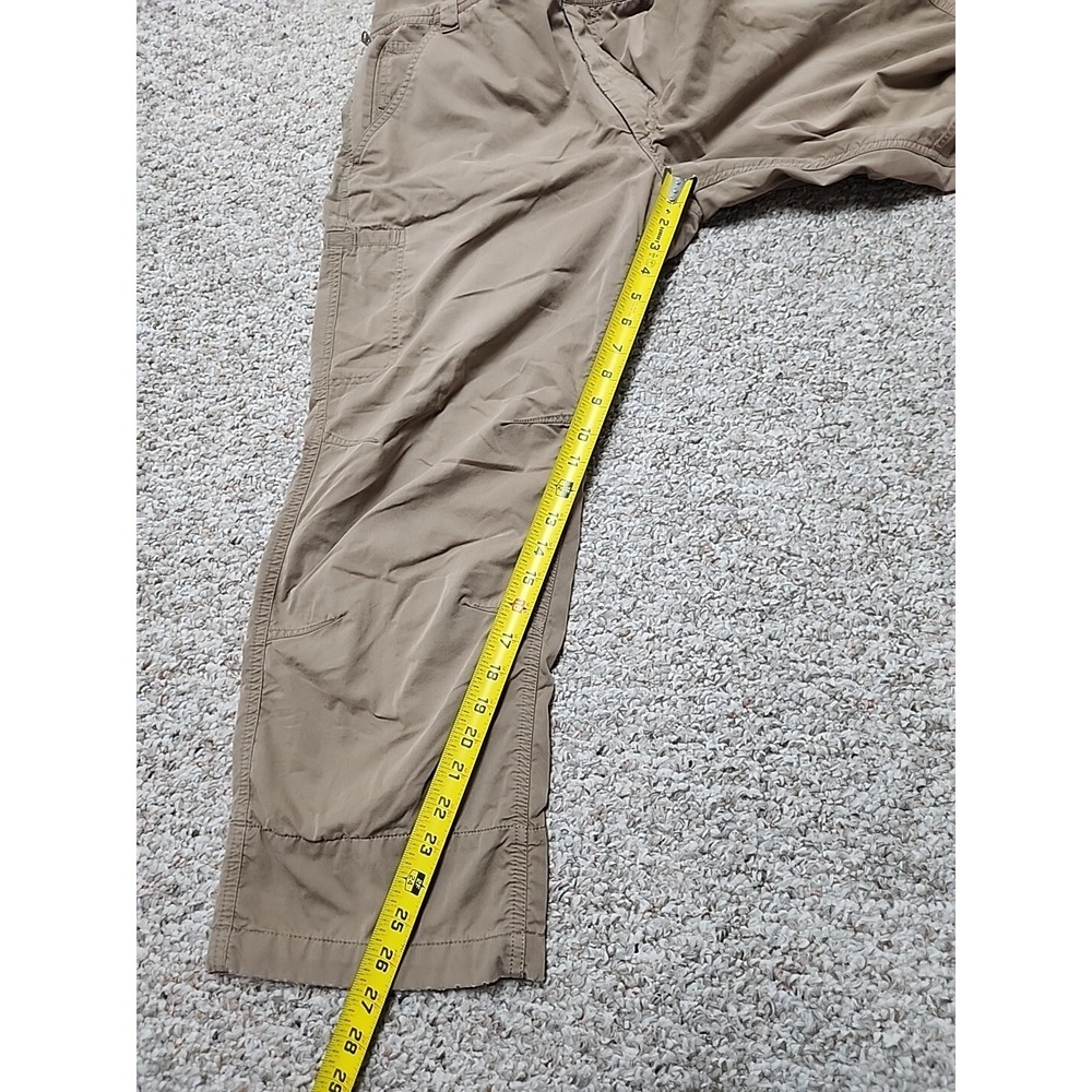 Rail Riders Hiking Pants Mens Khaki Nylon Fleece Lined‎ Trail Taper 34x28 - Picture 7 of 16